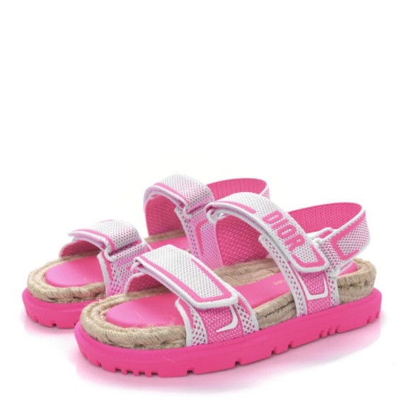 Christian Dior NEW DiorAct Technical Jute Sandals - Picture 1 of 8